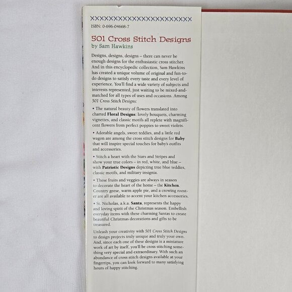 Meredith Press 501 Cross Stitch Designs Sam Hawkins Hardcover Book Illustrated - Picture 5 of 13
